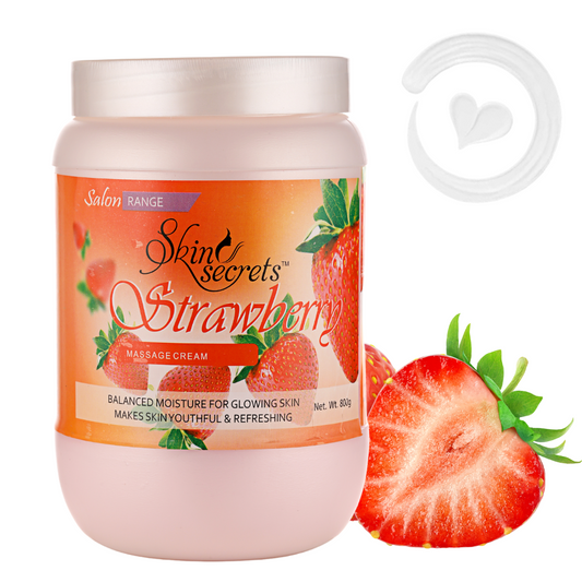 Strawberry Massage Cream with Strawberry Extract