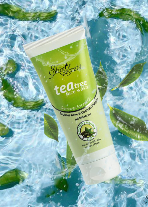 Tea Tree Face Wash with Tea Tree oil and Basil extract for Pimple