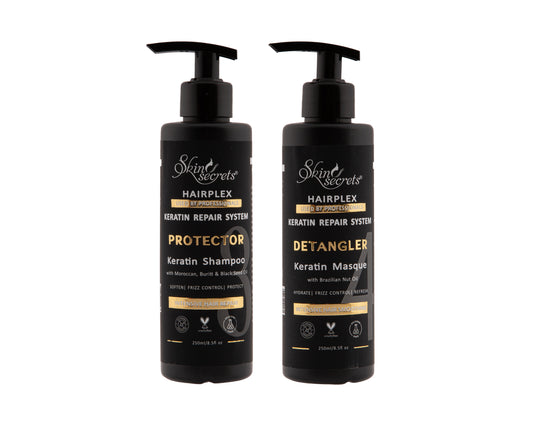 Ultra Nourishing Post Keratin Shampoo & Masque Combo| Paraben, Sulphate & Mineral Oil free| (250ml + 250ml)