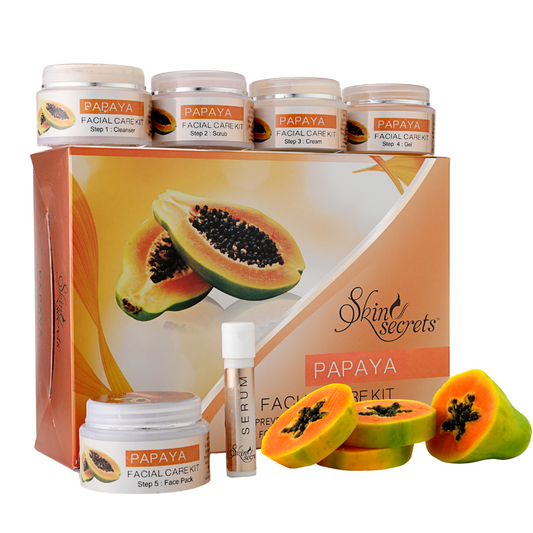 Papaya Facial Kit to Lighten Blemishes (Pack of 6)| 310gm