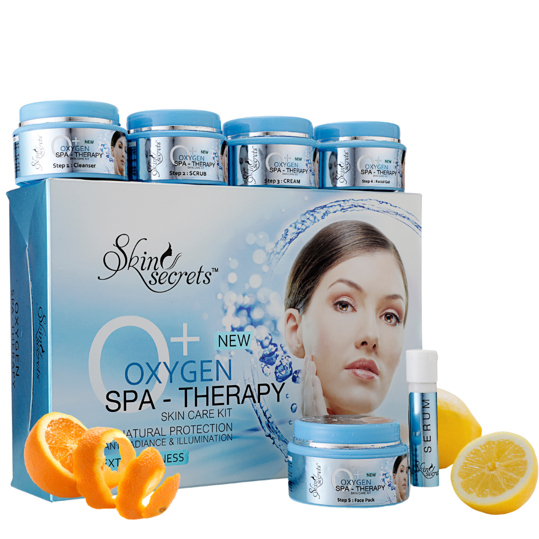 Oxygen Spa Therapy Facial Kit with Orange Peel Extract, (310gm (Pack of 6))