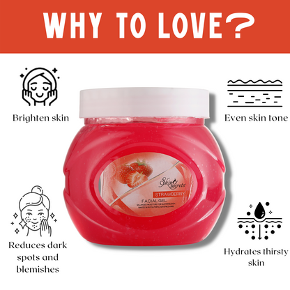 Strawberry Facial Massage Gel, 500gm