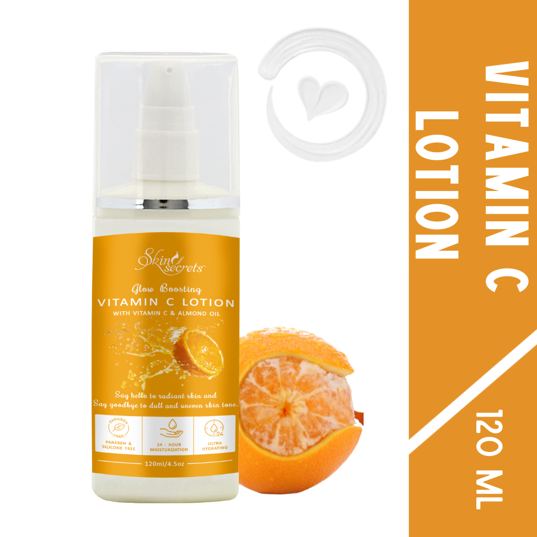 Vitamin C Lotion with Vitamin C Oil for a Glow Boosting Hydration| Paraben & Silicone Free