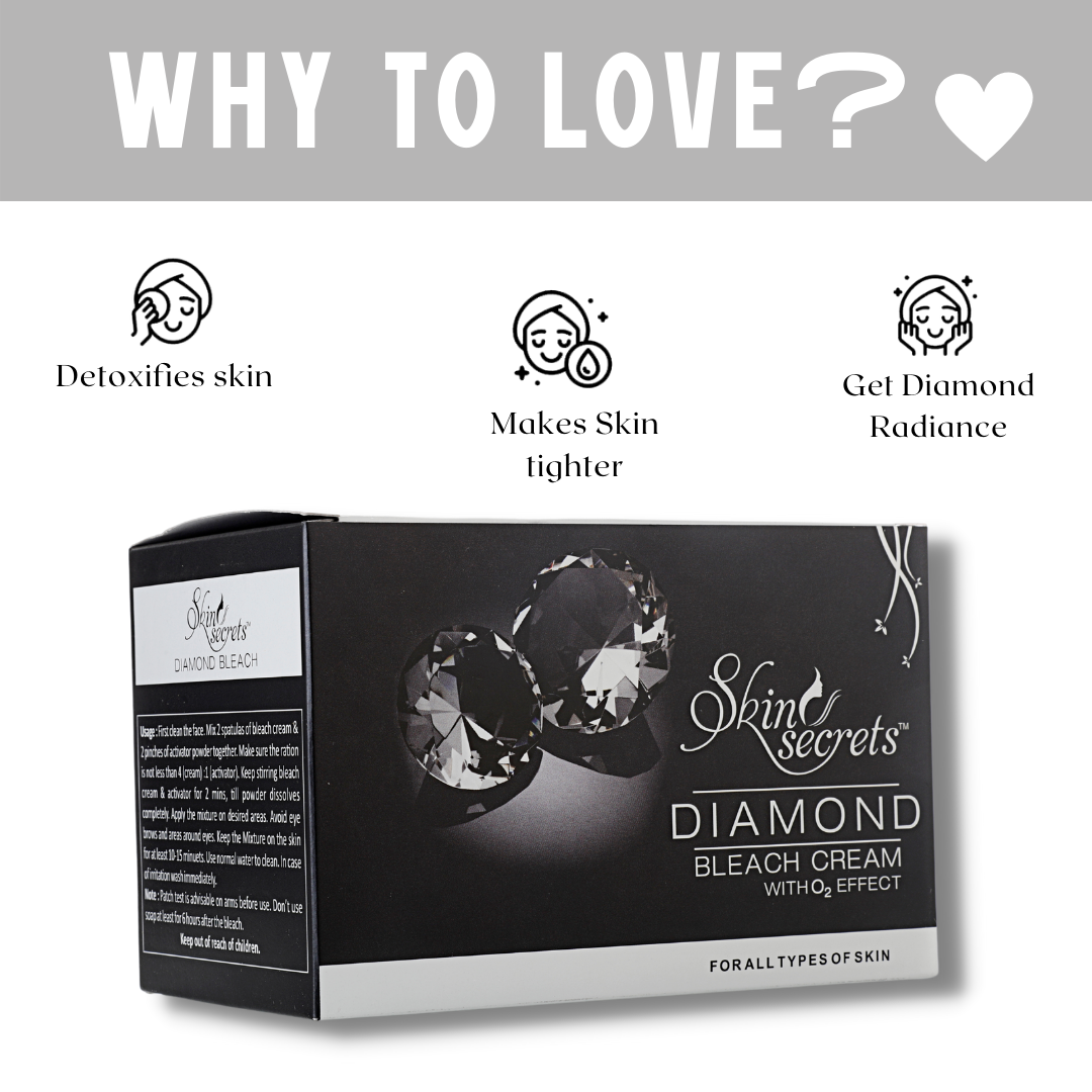 Diamond Bleach with Diamond Dust & Licorice Extract for Lustrous Looking Skin