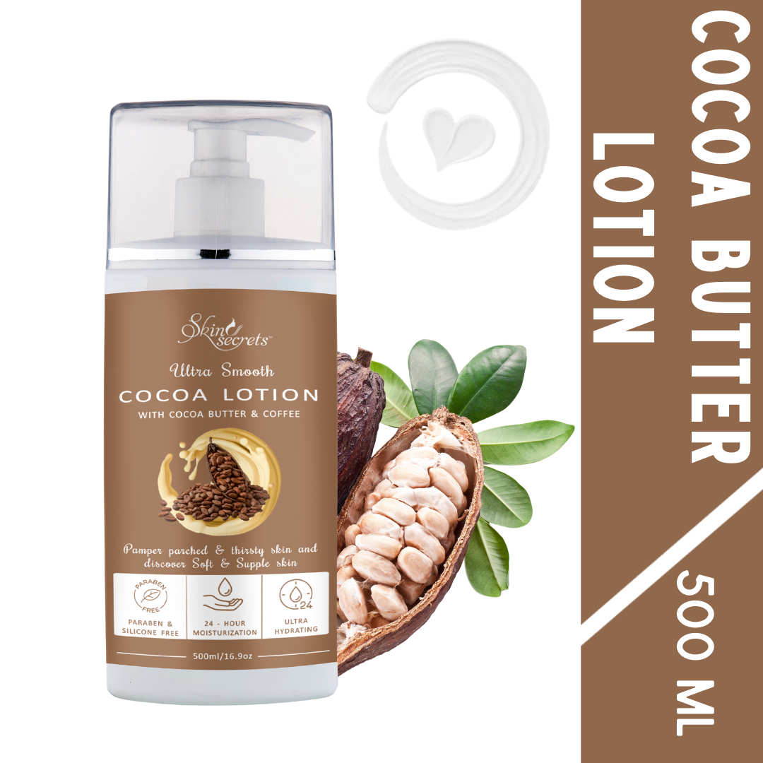 Cocoa Butter Lotion with Cocoa Extract for Deep Nourishment