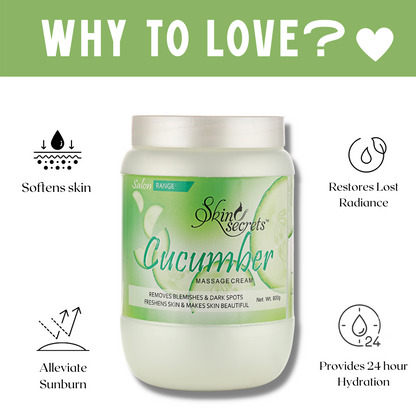 Cucumber Massage Cream with Cucumber Extract