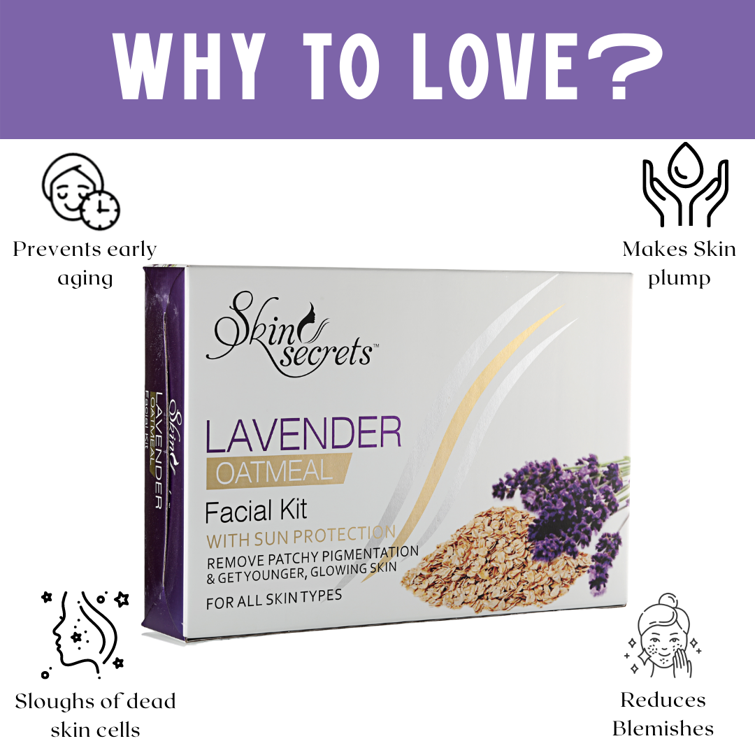 Lavender Oatmeal Facial Kit, 510gm (Pack of 9)