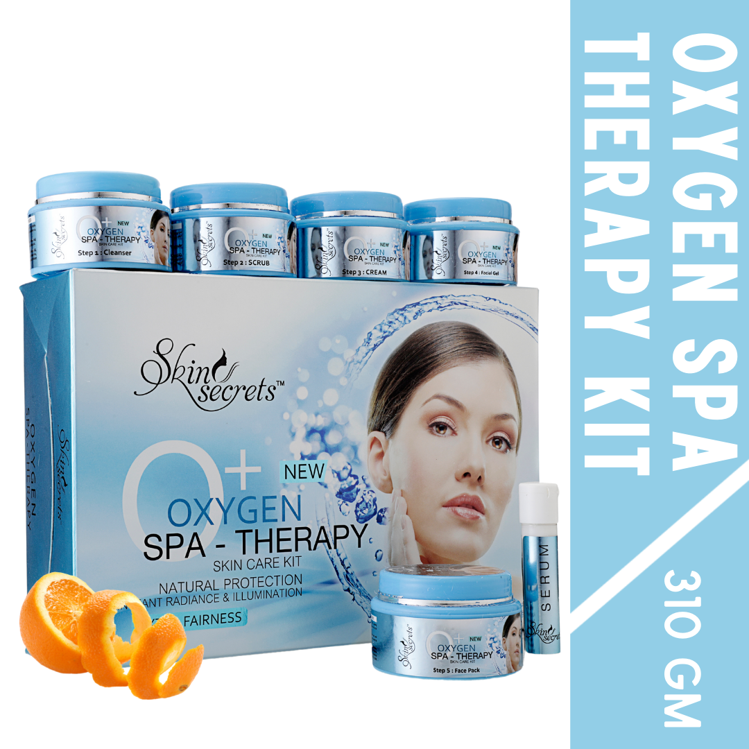 Oxygen Spa Therapy Facial Kit with Orange Peel Extract, (310gm (Pack of 6))