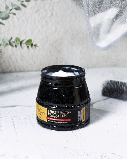 Keratin Shampoo Masque & Hair Spa Combo| No Parabens, Sulphates, Silicones & Mineral Oil (250ml + 250ml + 450gm)