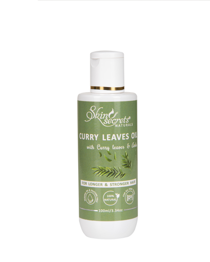 Curry Leaves Hair Oil| 100% cold pressed| 100% natural, Mineral & Silicone Free| 100ml