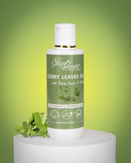 Curry Leaves Hair Oil| 100% cold pressed| 100% natural, Mineral & Silicone Free| 100ml