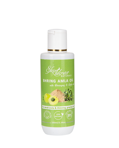 Bhring Amla Hair Oil| 100% cold pressed| 100% natural, Mineral & Silicone Free| 100ml