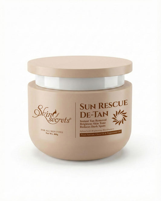 De-Tan Pack with Saffron Extract for Instant Tan Removal| 400gm