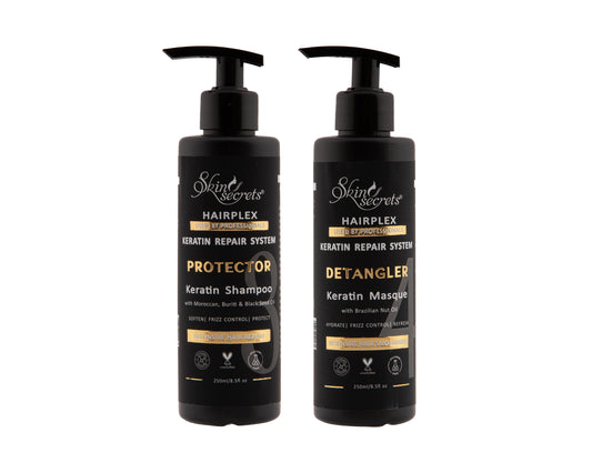 Ultra Nourishing Post Keratin Shampoo & Masque Combo| Paraben, Sulphate & Mineral Oil free (250ml + 250ml)