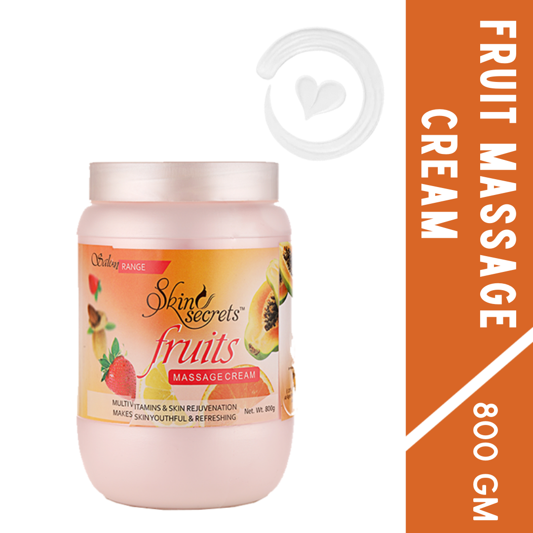 Fruit Massage Cream with Orange & Papaya Extract| Paraben Free, Cruelty Free & Vegan