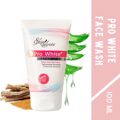 Pro White+ Face Wash with Arbutine and Vitamin B3 for Skin Brigthening| Paraben & Sulphate Free| 100ml