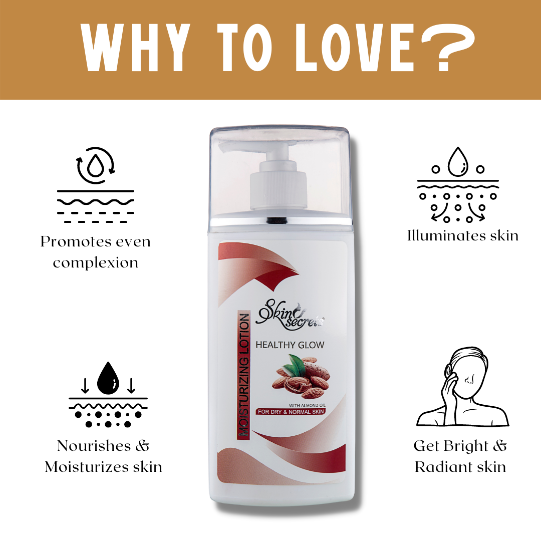 Healthy Glow Moisturizing Lotion with Almond Oil Skin Secrets India