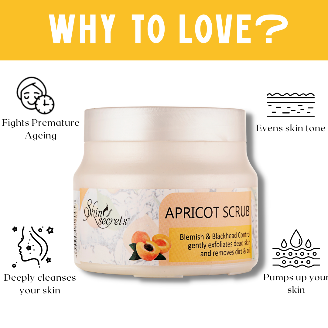 Apricot Scrub with Apricot & Walnut Grains, 500gm