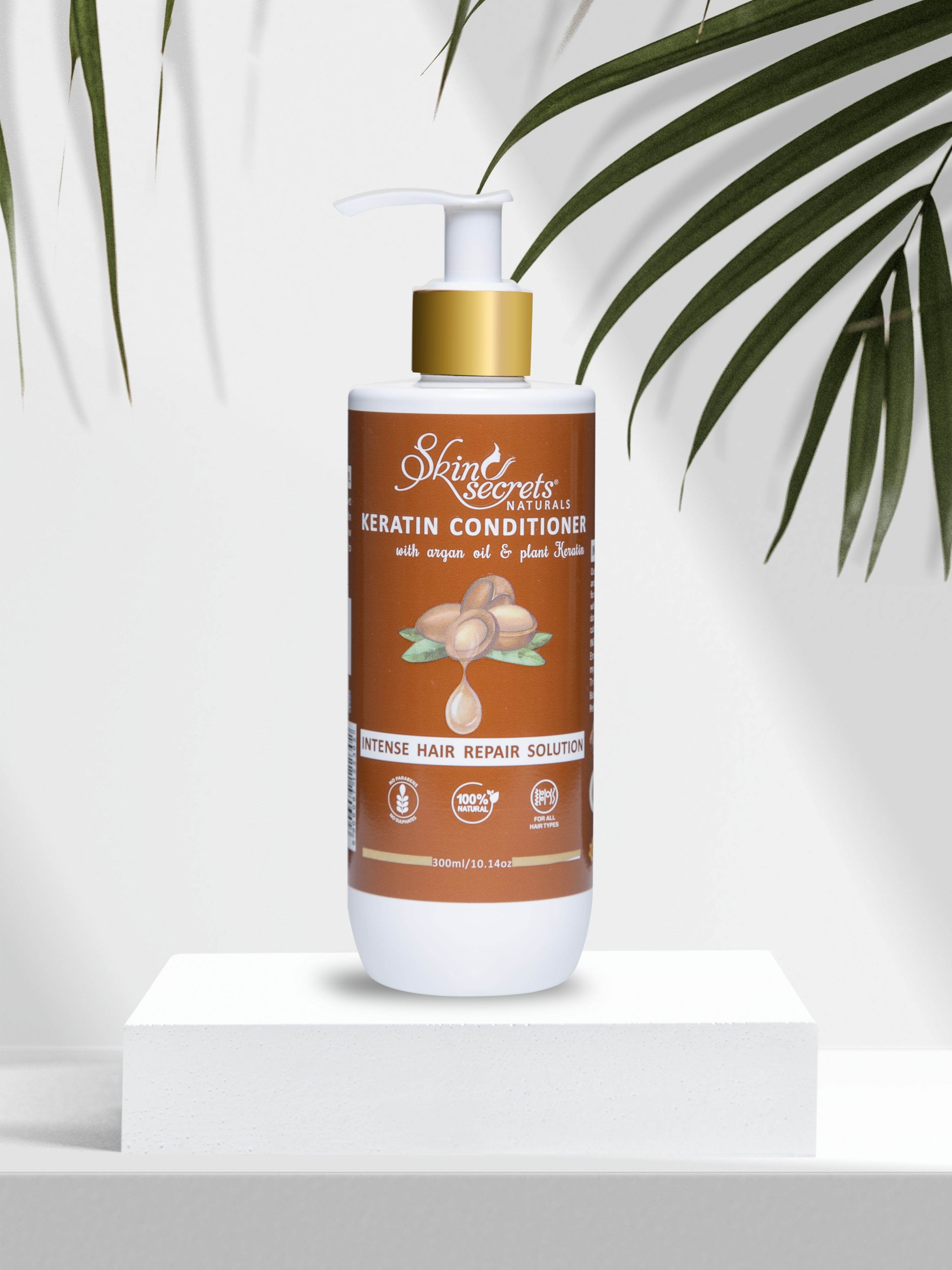 Argan Keratin Conditioner with Argan Oil for dry & frizzy hair| Paraben & Silicone Free| 300ml