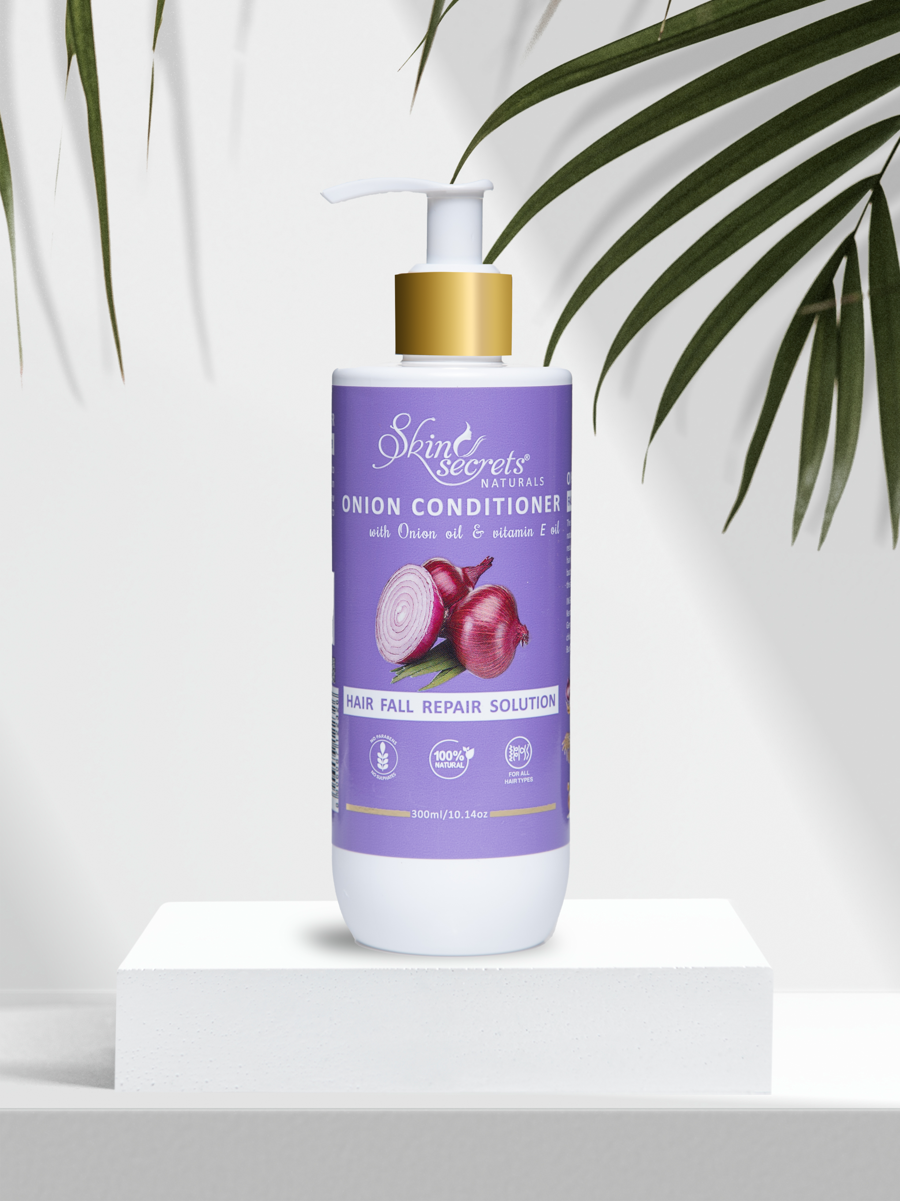 Onion Conditioner with Onion Seed Extract & Pro-Vitamin B5| No Parabens, Mineral Oil, Silicones, Color| 300ml