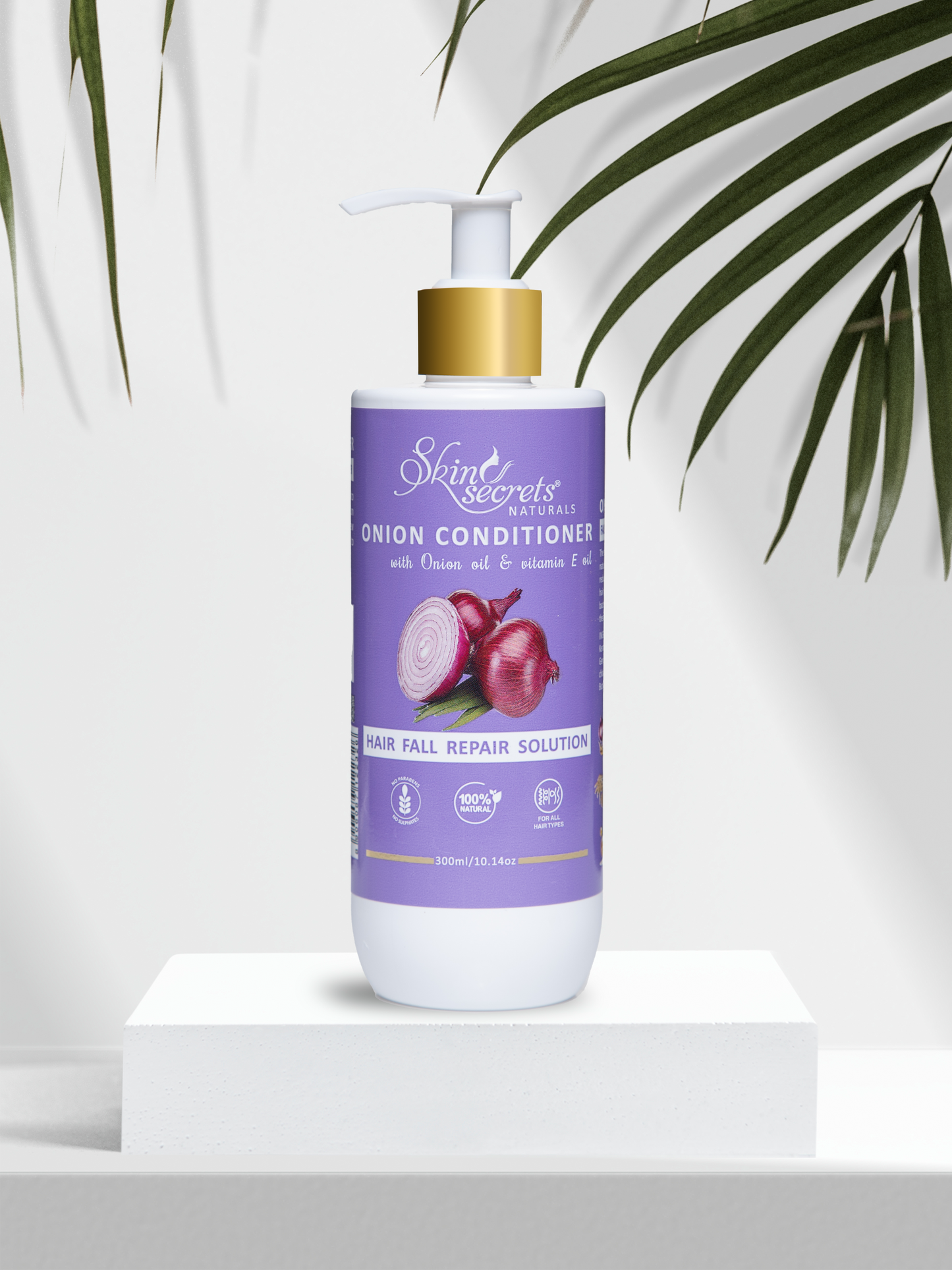 Onion Conditioner with Onion Seed Extract & Pro-Vitamin B5| No Parabens, Mineral Oil, Silicones, Color| 300ml