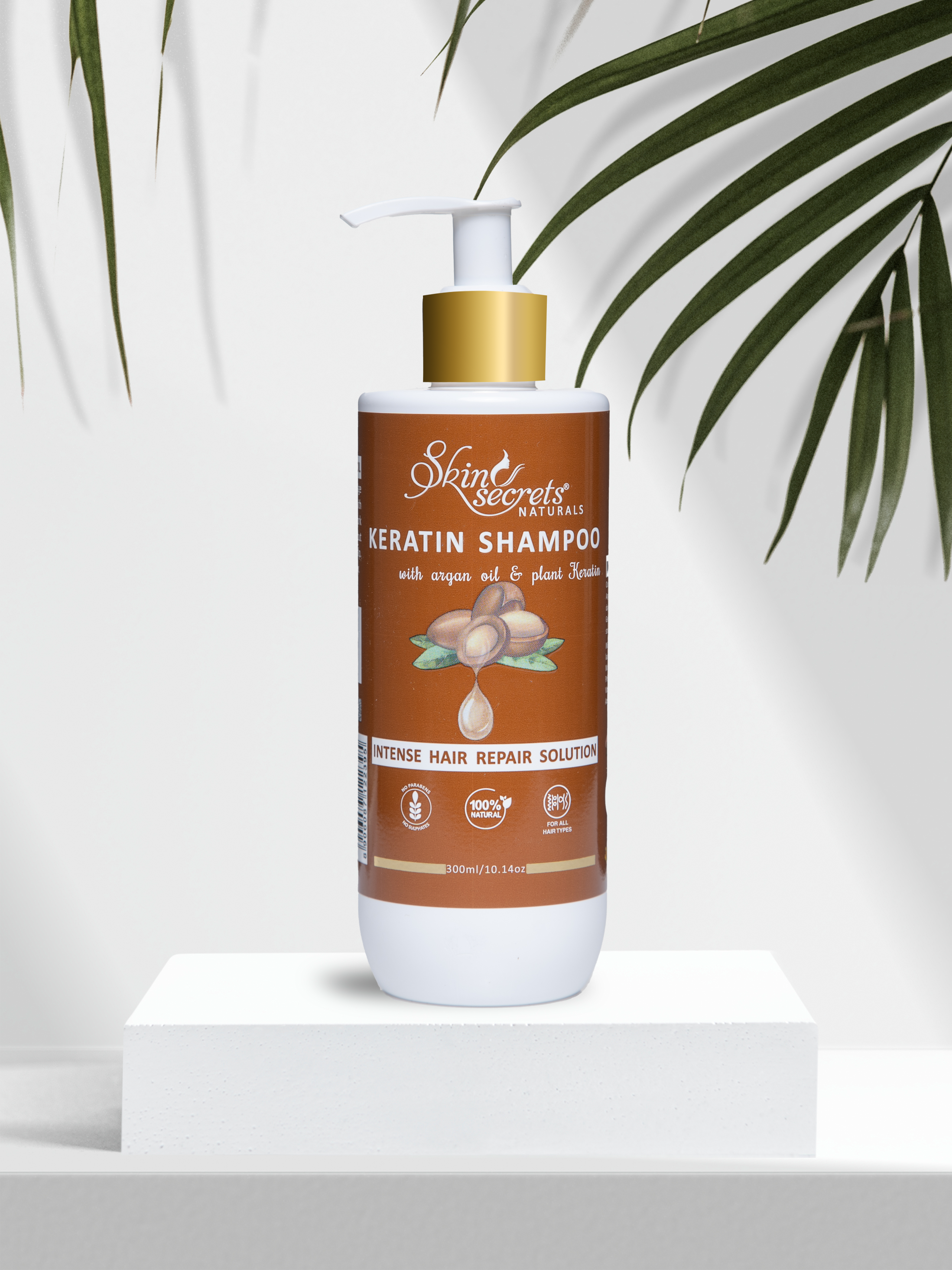 Argan Keratin Shampoo with Argan Oil For Damaged and Weak Hair| Paraben & Sulphate Free| 300ml