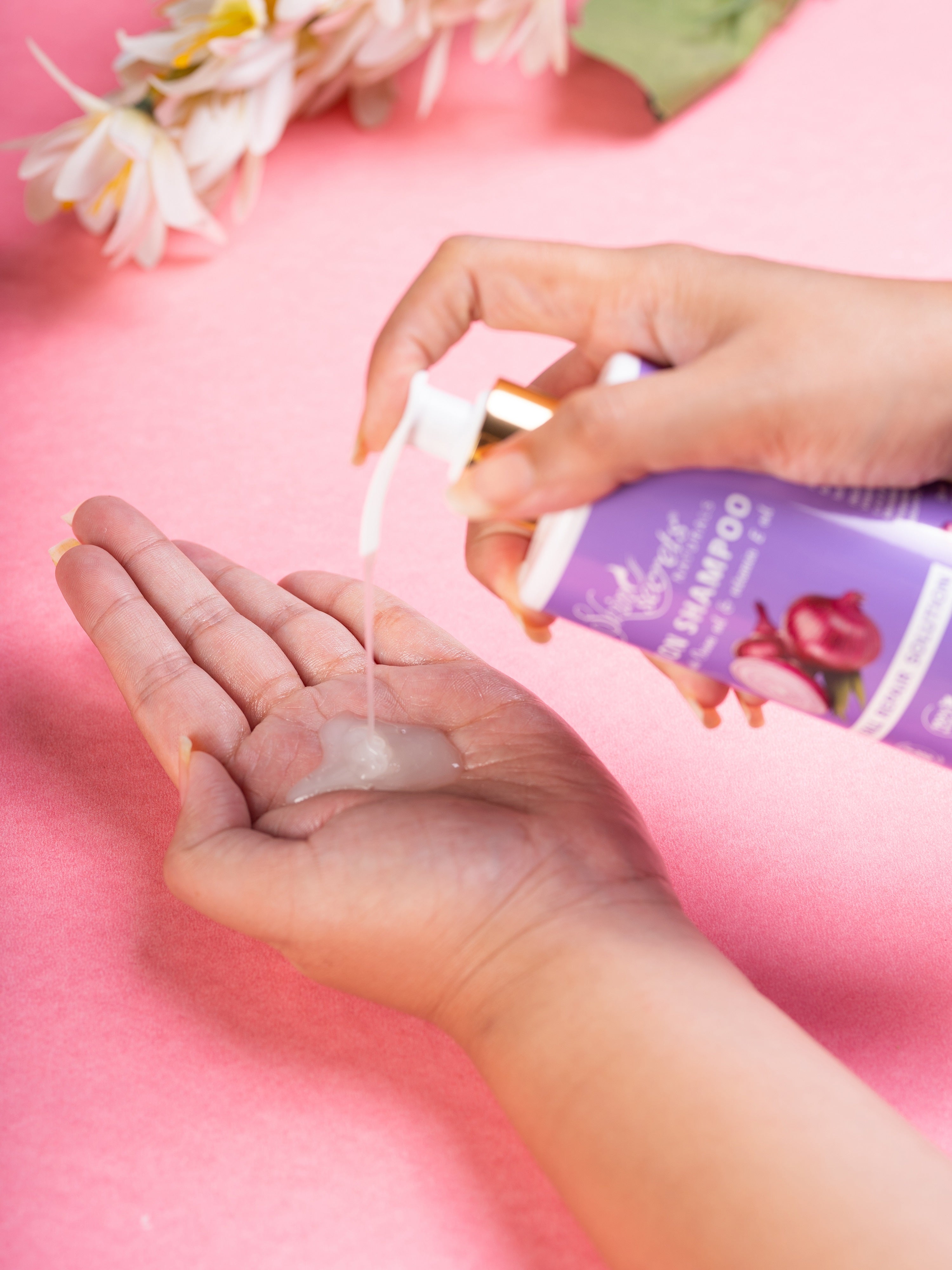 Onion Shampoo with Onion Seed Extract & Pro-Vitamin B5| No Parabens & Sulphates| 300ml